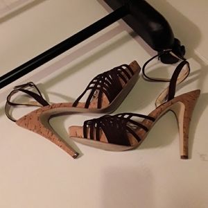 Calvin Klein "Pandora Suede" high heel
